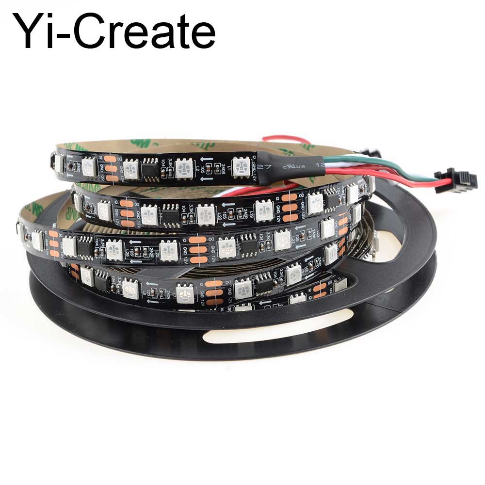 5m Ws2811 Led Strip Light Smd5050 Rgb 30 60ledm Ip20ip67 Blackwhite Pcb