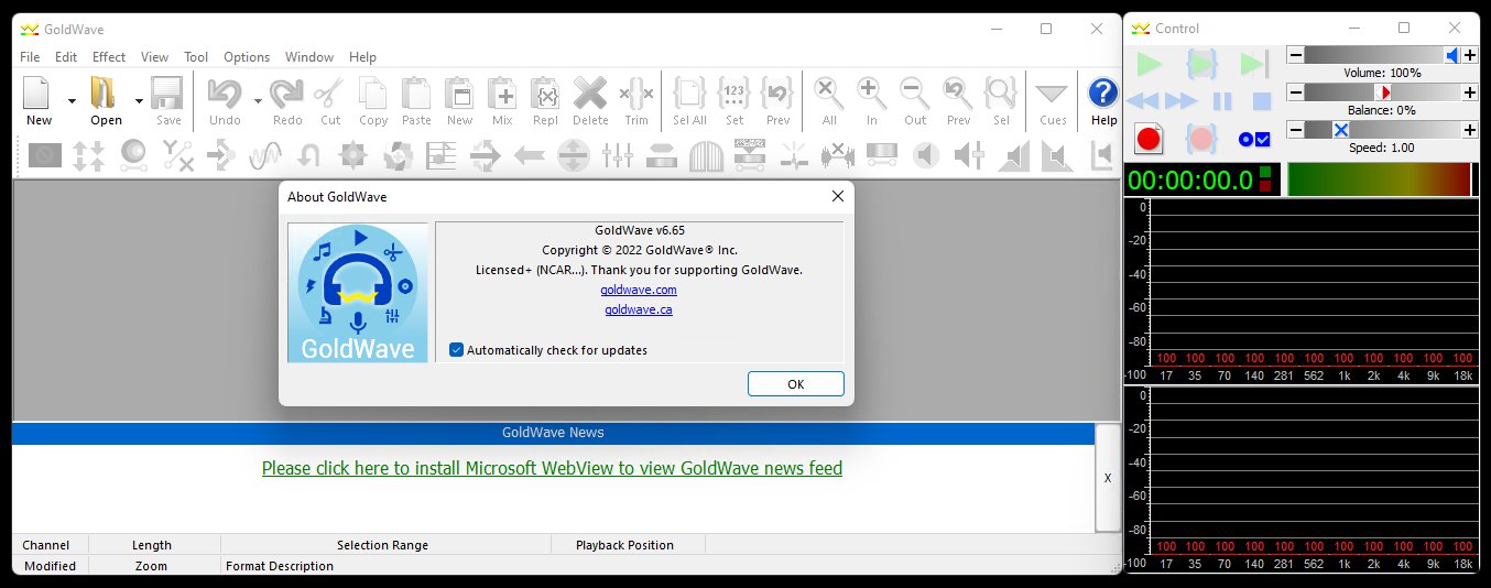 [Lifetime] GoldWave 7 - 3PCs (Latest Version) [iOS, Android, Windows, Linux]