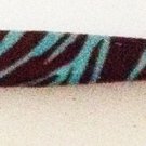 ZEBRA ANIMAL Print Safari  SLANT TWEEZER STAINLESS STEEL -- blue