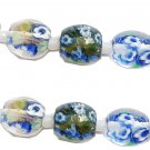Sweet inspiration Monet's Handcrafted Garden Flower glass beads (set of 2)