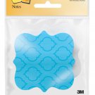 Post-it Super Sticky Notes, 3"x 3" Scroll Shape  2-Pads per pack (Pack of 2 )
