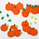 Fun Self Adhesive Dimensional Felt Falling Leaves and Pumpkins Stickers (72 pcs)