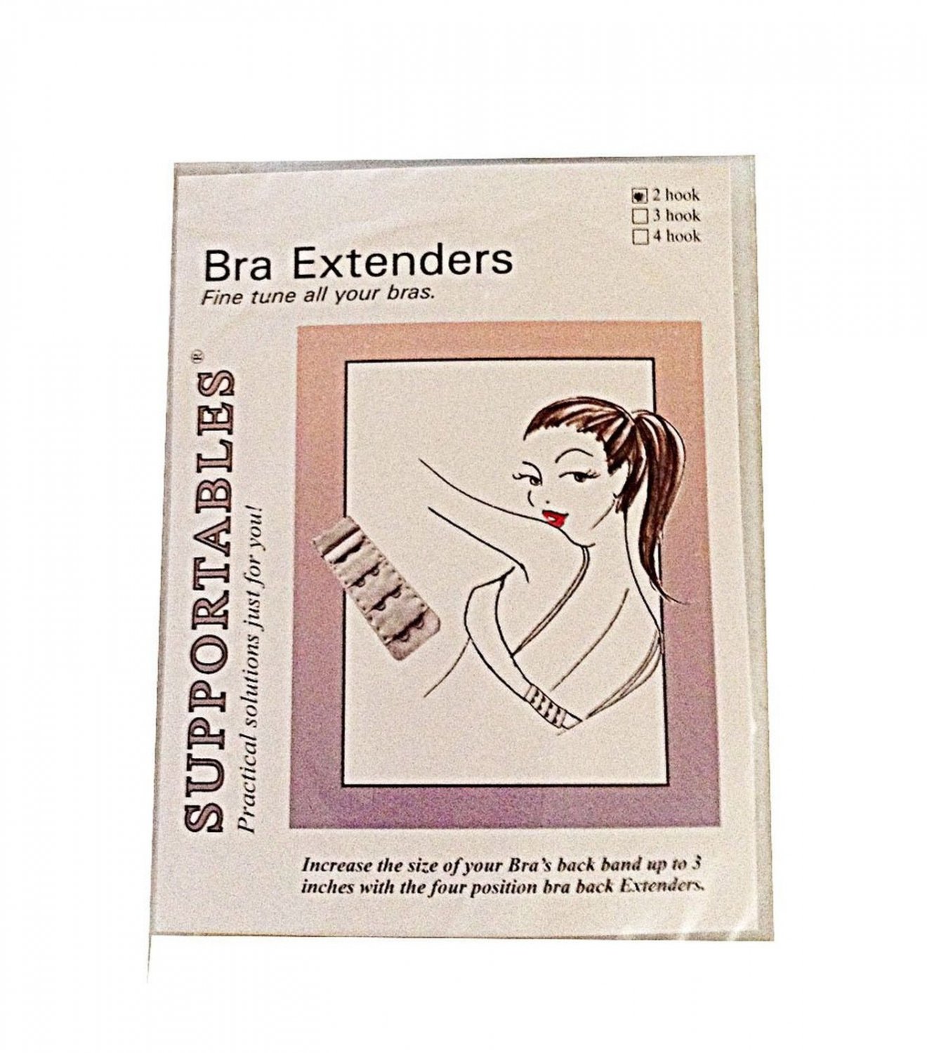 Supportables 2 Hook Bra Extenders (2-pack)