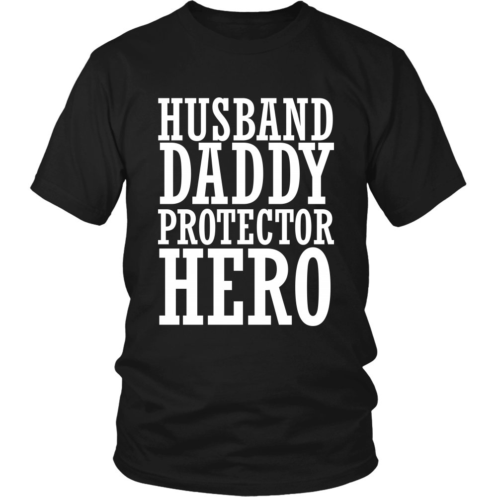 The husband shirt Husband Daddy Protector Hero T-Shirt Father's Day Gift Shirt