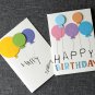 Handmade birthday card | 2 cards set Unique 3D Handcrafted Birthday Cards gift
