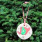 Set of 3 Handmade Wooden Tree Decoration | Holiday Theme Christmas Tree Decor