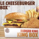 Double Cheeseburger King Box