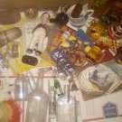 ASSORTED LOT of ANTIQUE, VINTAGE,  MODERN ERA and... BOTTLES, FIGURINES, HOME GA