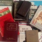 NEAT COLLECTION OF VINTAGE BIBLES (FEW FROM WW II ERA), BOOKS, and...