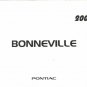 PONTIAC BONNEVILLE - 2005 - OWNER'S MANUAL