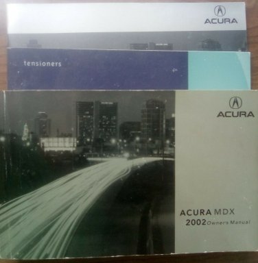 ACURA MDX - 2002 - OWNER'S MANUAL