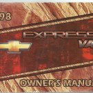 CHEVROLET - EXPRESS VAN - 1998 - OWNER'S MANUAL