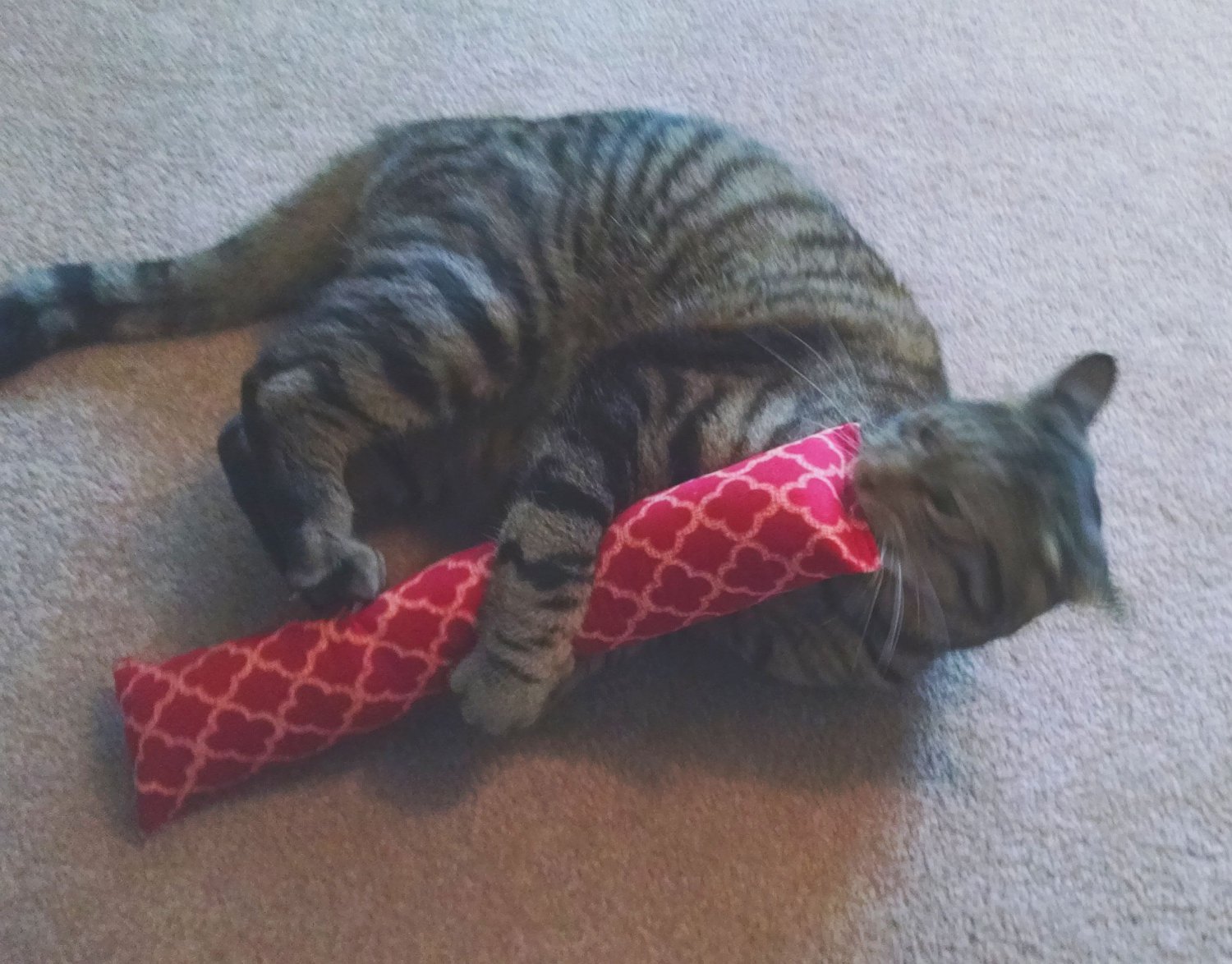15" Catnip Kitty Kicker Toy "With No Catnip Pocket" (Red2)