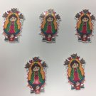 US seller Virgencita Plis Virgen  please flatback- 5 pieces resin