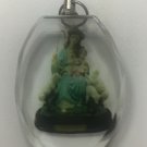 Virgen medallion Necklace pendant Catholic virgencita plis