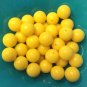 20 Plastic Round Bubblegum Beads Yellow size:20mm