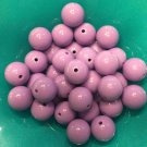 20 Plastic Round Bubblegum Beads Lavender size:20mm