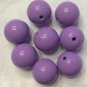 20 Plastic Round Bubblegum Beads Lavender size:20mm