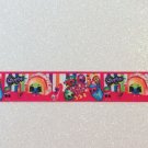 US Shopkins Rainbow Grosgrain Ribbon 5 Yards Pear Lipstick Cake Cookie Applepink