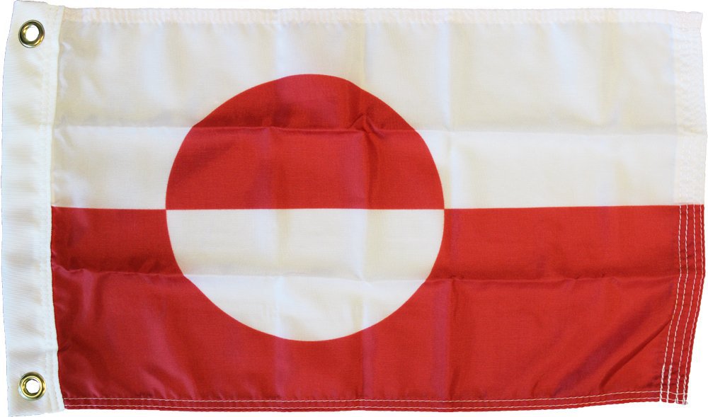 Greenland - 12"X18" Nylon Flag