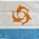 Anguilla - 12"X18" Nylon Flag (Three Dolphins)
