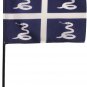 Martinique - 4" X 6" Stick Flag