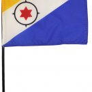 Bonaire - 4" X 6" Stick Flag