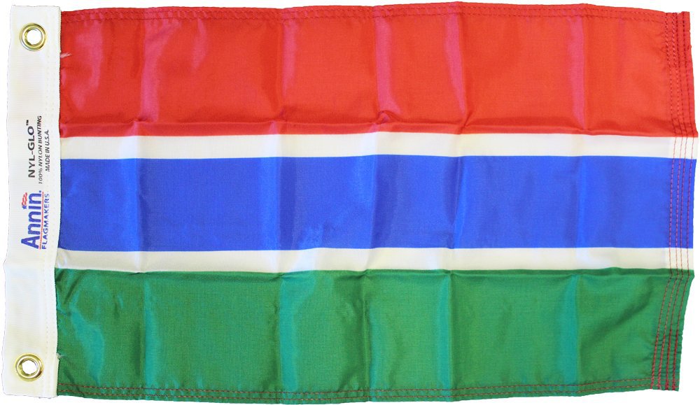 Gambia - 12"X18" Nylon Flag
