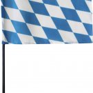 Bavaria - 4" X 6" Stick Flag