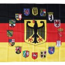 Germany (16 States) - 3"X5" Polyester Flag