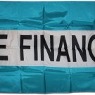 We Finance - 3"X5" Nylon Flag (Teal/White/Teal)