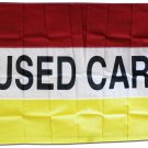 Used Cars - 3"X5" Nylon Flag (Red/White/Yellow)