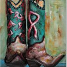 Cowgirl Boots Toland Art Banner