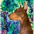 Doberman - 11""x15"" 2-Sided Garden Banner