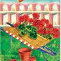 Patriotic Geraniums Toland Art Banner