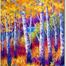 Blissful Birches Toland Art Banner