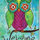 Rainbow Owl Toland Art Banner