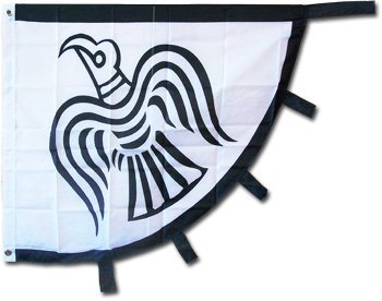 Raven - 3"X4" Polyester Flag