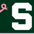 Michigan State - 3"x5" Polyester Flag (Breast Cancer Awareness)