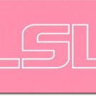 Louisiana State - 3"x5" Polyester Flag (Breast Cancer Awareness)