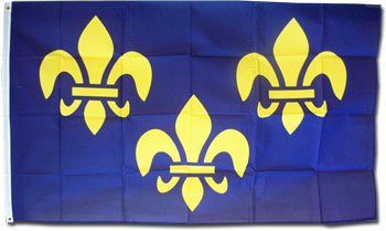 Fleur-de-Lis - 3"x5" Polyester Flag