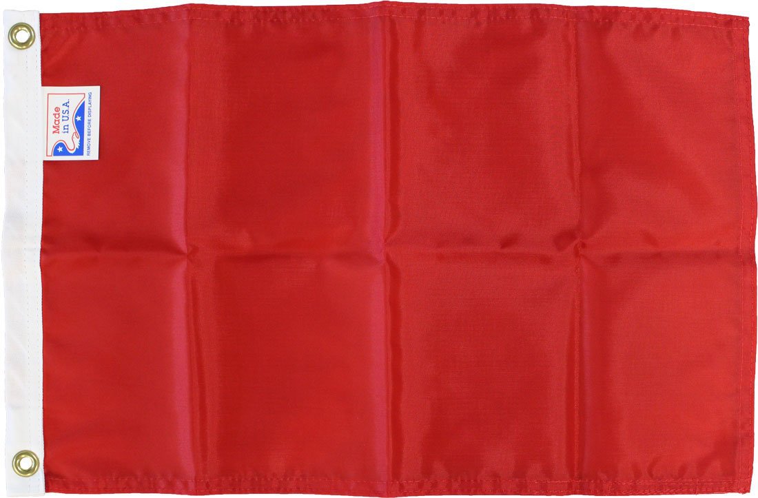 Red - 12"x18" Nylon Flag