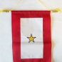 Service Banner (Gold Star) - 8""x12"" Nylon Banner