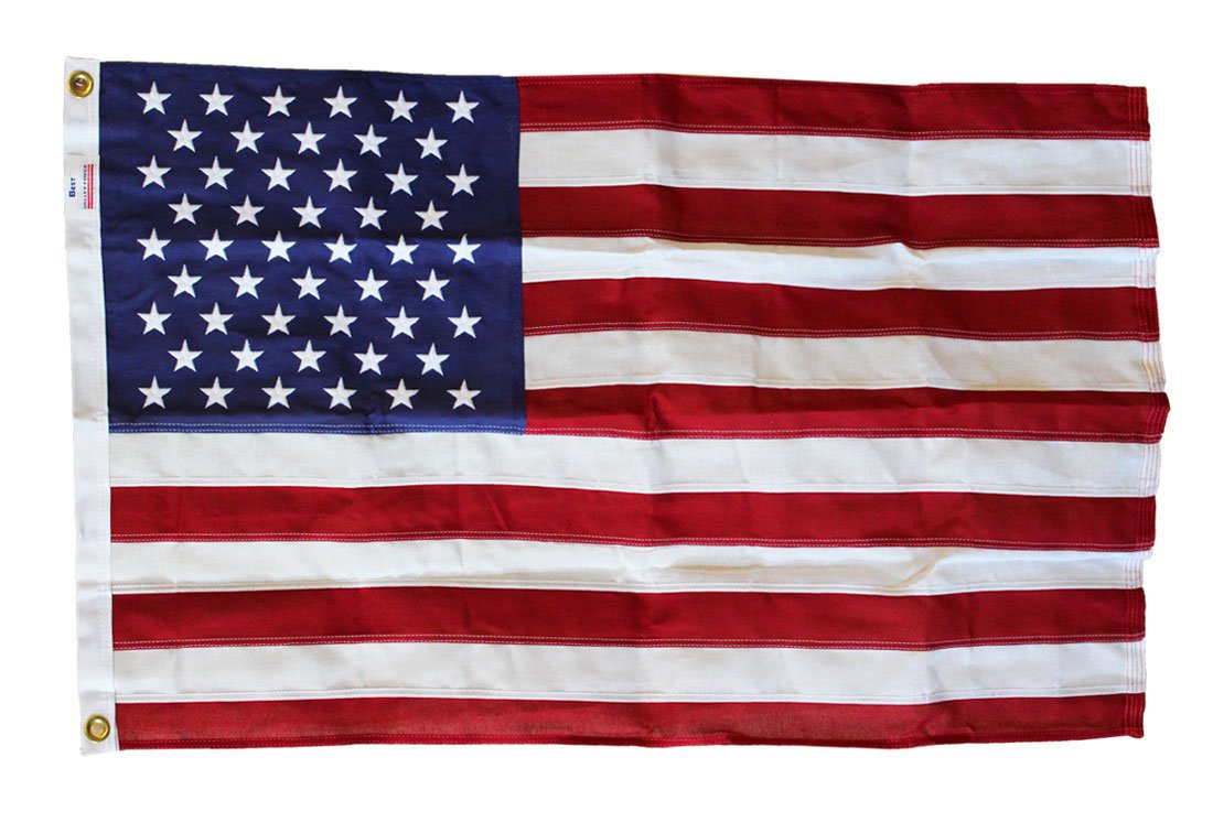 USA - 2"x3" Cotton Flag