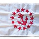 Rear Commodore - 12""x18"" Nylon Flag