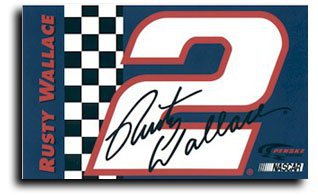Rusty Wallace Car Flag