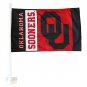 University of Oklahoma (black Letters) Car Flag