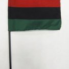 African American - 4""X6"" Stick Flag