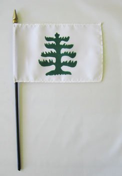 Pine Tree - 4""X6"" Stick Flag