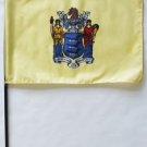 New Jersey - 8""X12"" Stick Flag